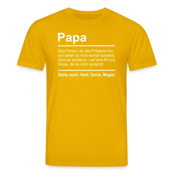 Maquette de T-shirt bio CREATOR Stanley/Stella Unisexe « Papa Humour : Le Cadeau Parfait » à personnaliser