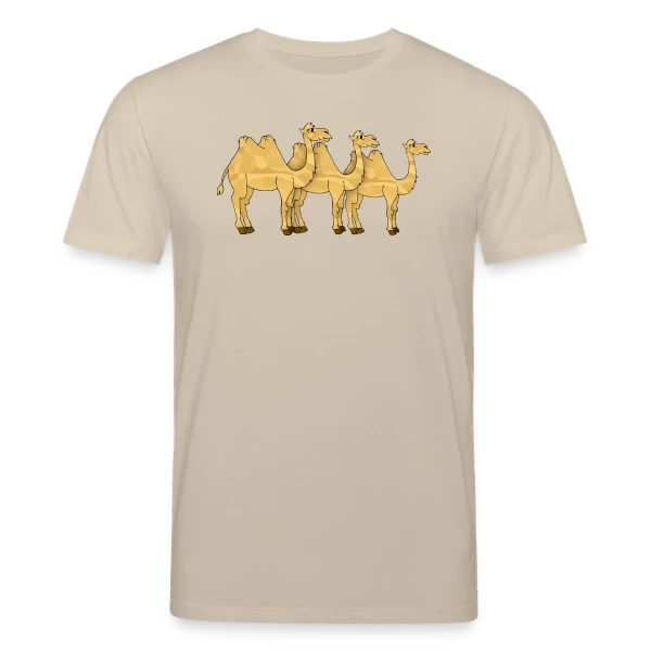 Maquette de T-shirt bio CREATOR Stanley/Stella Unisexe « Chameau du Désert Stylé » à personnaliser