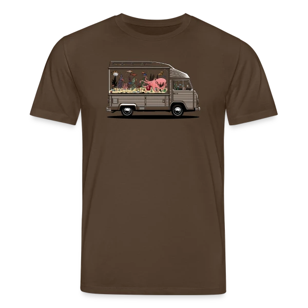 Maquette de T-shirt bio CREATOR Stanley/Stella Unisexe « Camperarium : L'Art du Voyage Nomade » à personnaliser