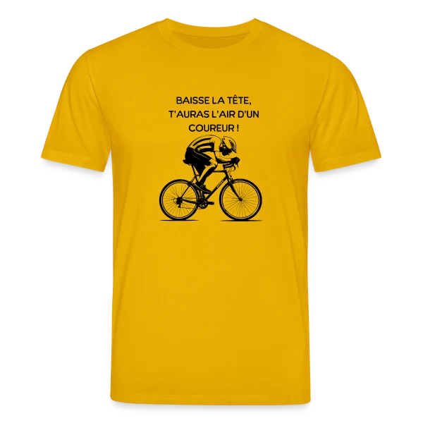 Maquette de T-shirt bio CREATOR Stanley/Stella Unisexe « Cyclisme Humour - Design Minimaliste Vélo » à personnaliser