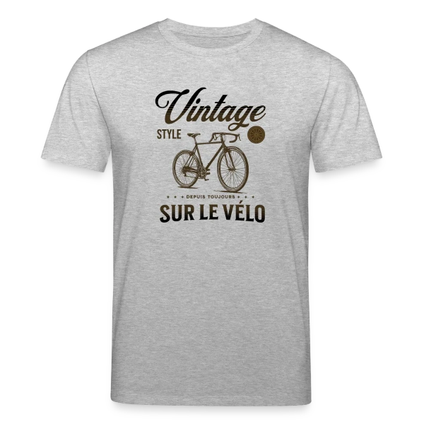 Maquette de T-shirt bio CREATOR Stanley/Stella Unisexe « Passion Vélo Vintage Élégance » à personnaliser
