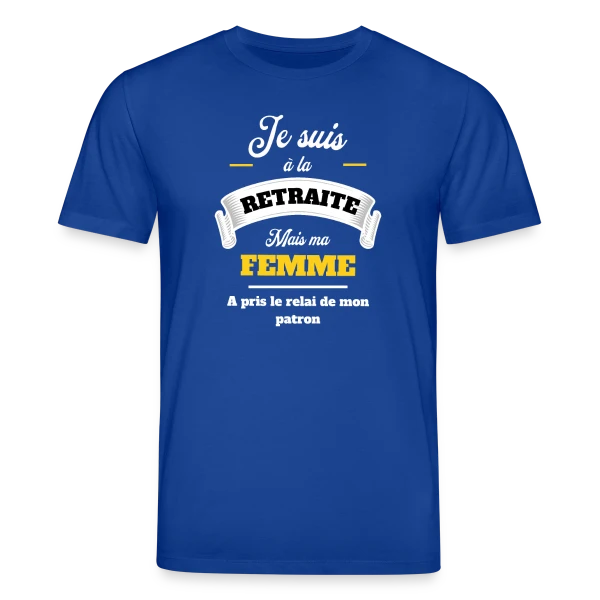 Maquette de T-shirt bio CREATOR Stanley/Stella Unisexe « Retraite Humoristique pour Homme » à personnaliser