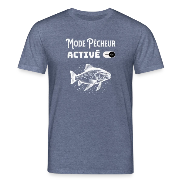 Maquette de T-shirt bio CREATOR Stanley/Stella Unisexe « Mode Pêcheur Activé : Design Minimaliste » à personnaliser