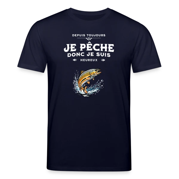 Maquette de T-shirt bio CREATOR Stanley/Stella Unisexe « Pêche & Bonheur : Le T-shirt Coloré » à personnaliser