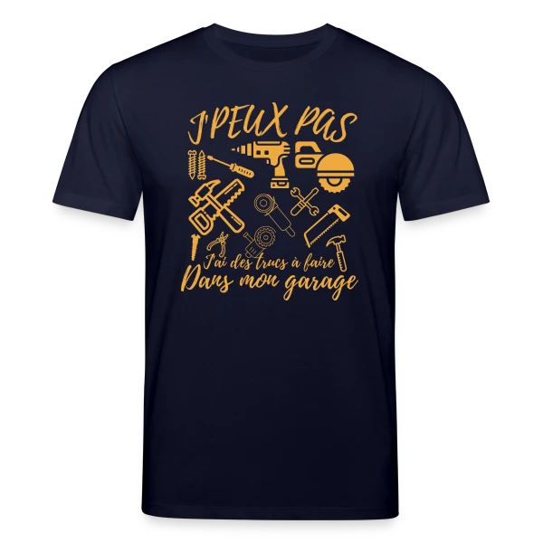 Maquette de T-shirt bio CREATOR Stanley/Stella Unisexe « 'J'Peux Pas J'Ai Bricolage' - Humour Papa Bricoleur » à personnaliser