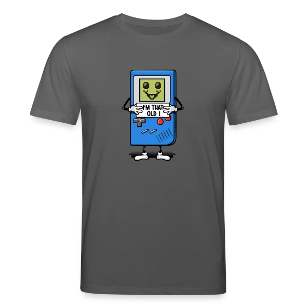 Maquette de T-shirt bio CREATOR Stanley/Stella Unisexe « Vieux comme une console rétro » à personnaliser