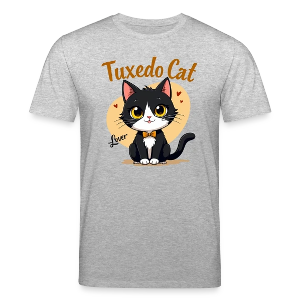 Maquette de T-shirt bio CREATOR Stanley/Stella Unisexe « Amoureux du Chat Smoking - Cadeau Idéal » à personnaliser