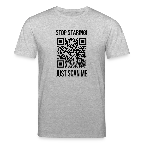 Maquette de T-shirt bio CREATOR Stanley/Stella Unisexe « QR Code Motivation: Scanne-moi ! » à personnaliser