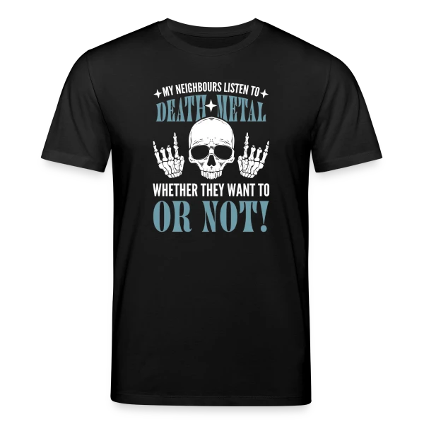 Maquette de T-shirt bio CREATOR Stanley/Stella Unisexe « Hommage au Metal : Death, Trash & Hard Rock » à personnaliser