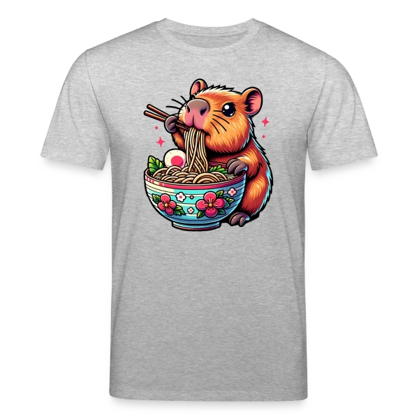 Maquette de T-shirt bio CREATOR Stanley/Stella Unisexe « Capybara Mignon Ramen » à personnaliser