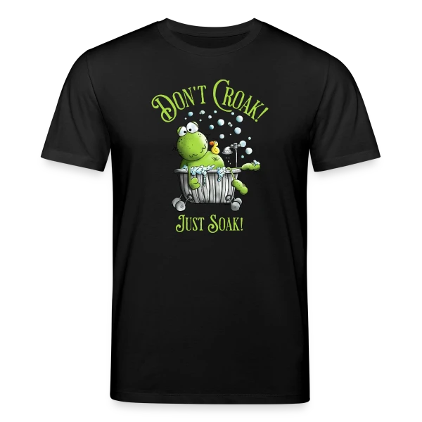 Maquette de T-shirt bio CREATOR Stanley/Stella Unisexe « Grenouille Détente & Bain » à personnaliser
