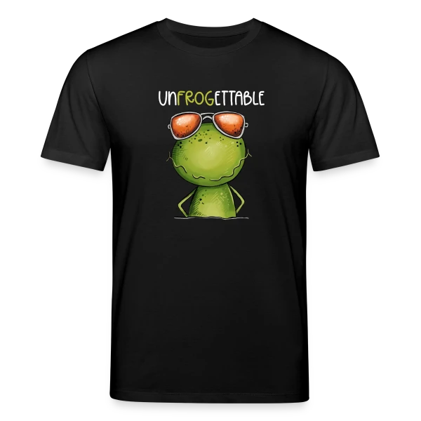 Maquette de T-shirt bio CREATOR Stanley/Stella Unisexe « Grenouille Cool et Inoubliable » à personnaliser