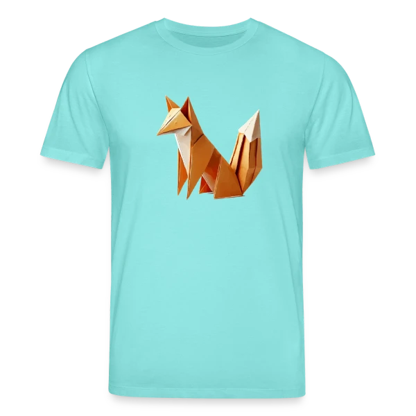 Maquette de T-shirt bio CREATOR Stanley/Stella Unisexe « Renard Origami Géométrique » à personnaliser