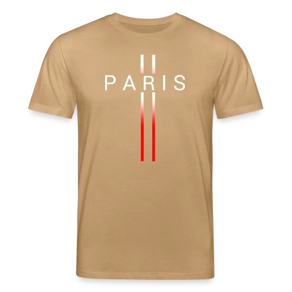 Maquette de T-shirt bio CREATOR Stanley/Stella Unisexe « Motif Abstrait Rouge » à personnaliser