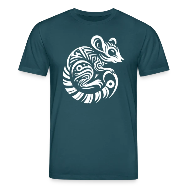 Maquette de T-shirt bio CREATOR Stanley/Stella Unisexe « Lémurien Tribal : Esprit de Madagascar » à personnaliser