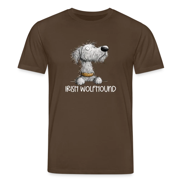 Maquette de T-shirt bio CREATOR Stanley/Stella Unisexe « Chien Cartoon Lévrier Irlandais - Envie de promenade » à personnaliser
