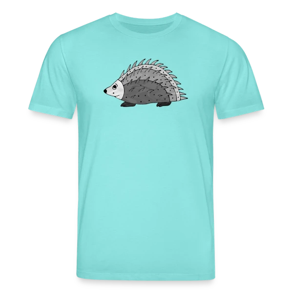 Maquette de T-shirt bio CREATOR Stanley/Stella Unisexe « L'Hérisson Malicieux » à personnaliser