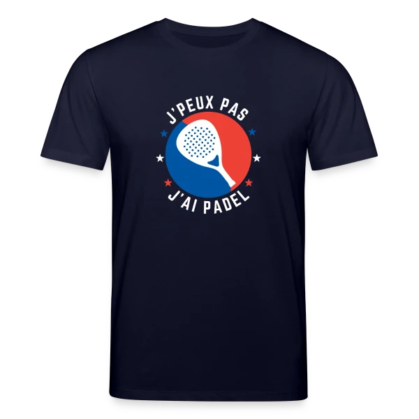 Maquette de T-shirt bio CREATOR Stanley/Stella Unisexe « J'Peux Pas, J'ai Padel : Humour de Padeliste » à personnaliser