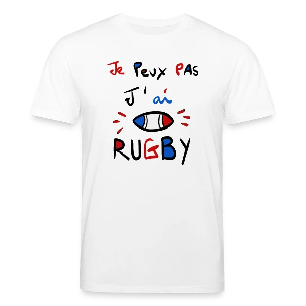 Maquette de Je Peux Pas, J'ai Rugby - Humour Fanatique à personnaliser