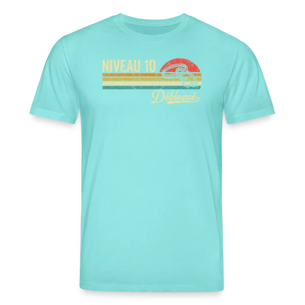 Maquette de T-shirt bio CREATOR Stanley/Stella Unisexe « Niveau 10 Mariage Vintage » à personnaliser