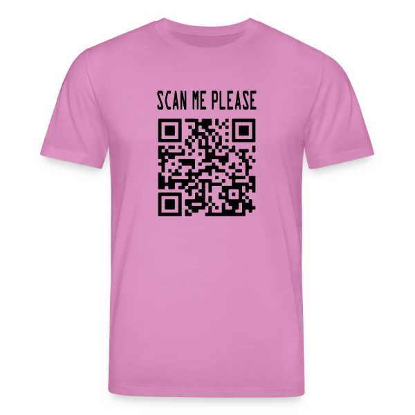 Maquette de T-shirt bio CREATOR Stanley/Stella Unisexe « QR Code Motivation : Scanne et Agis ! » à personnaliser