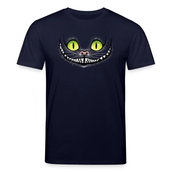 Maquette de T-shirt bio CREATOR Stanley/Stella Unisexe « Chat Noir Sourit dans le Noir » à personnaliser