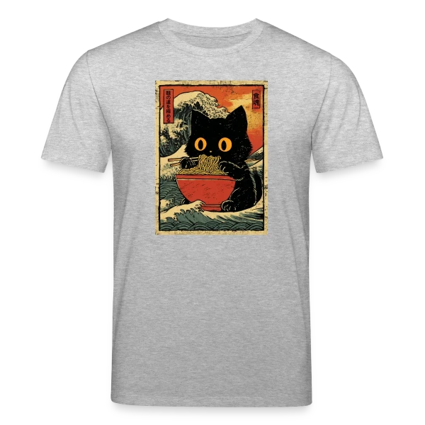 Maquette de Chat Ramen et Vague Japonaise : L'Art Kawaii à personnaliser