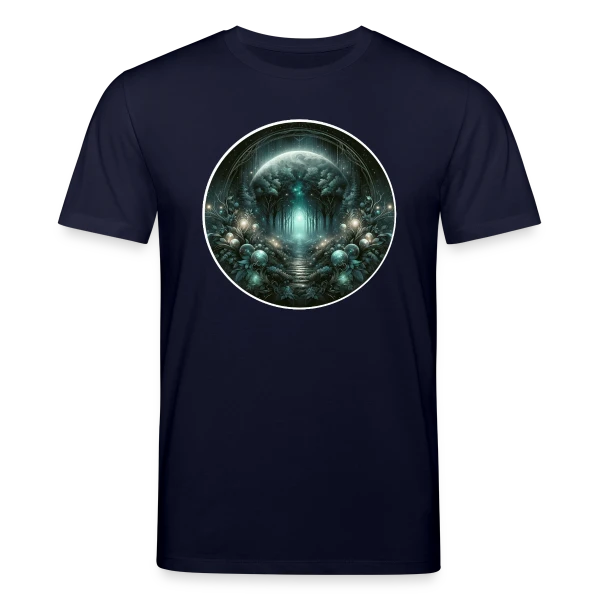 Maquette de T-shirt bio CREATOR Stanley/Stella Unisexe « Forêt Mystique Enchantée » à personnaliser