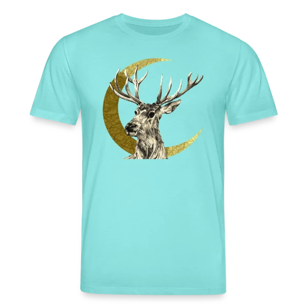 Maquette de T-shirt bio CREATOR Stanley/Stella Unisexe « Numéro 4886 : L'Énigme Stylisée » à personnaliser