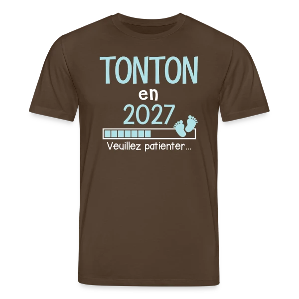 Maquette de T-shirt bio CREATOR Stanley/Stella Unisexe « Super Tonton de l'Année - Cadeau Personnalisé » à personnaliser