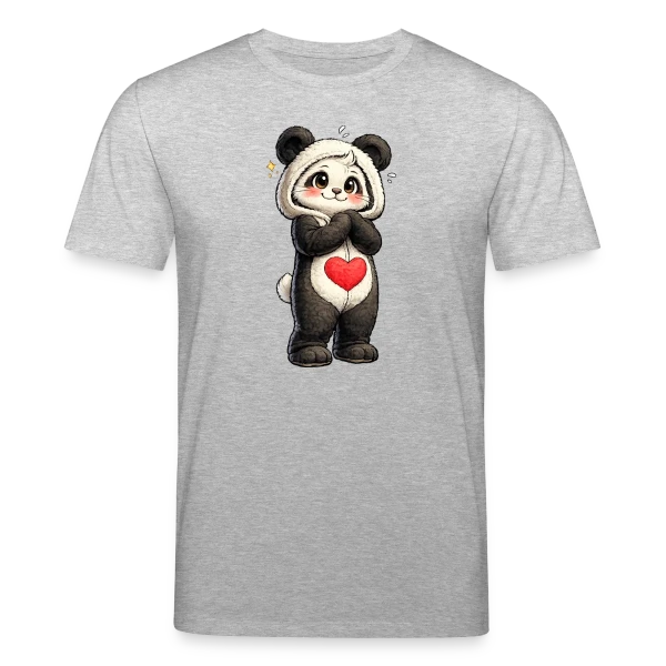 Maquette de T-shirt bio CREATOR Stanley/Stella Unisexe « Panda en Combinaison Stylée » à personnaliser