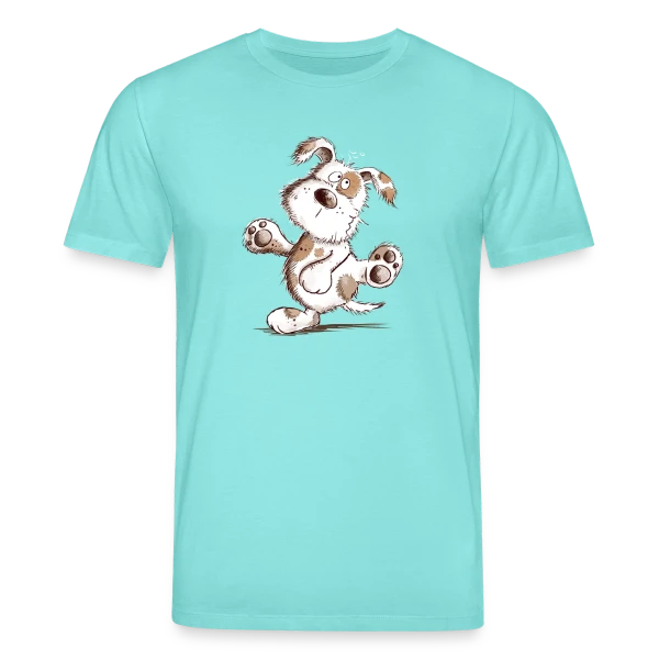 Maquette de T-shirt bio CREATOR Stanley/Stella Unisexe « Chien Danseur Joyeux » à personnaliser