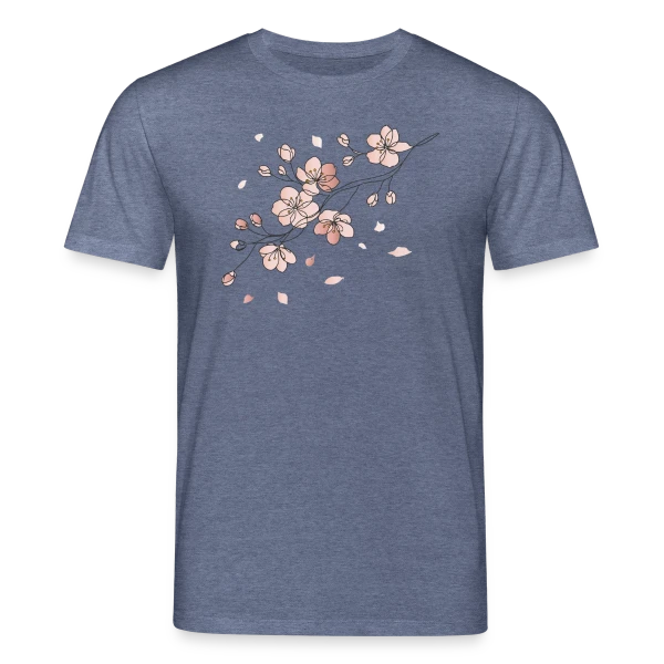 Maquette de T-shirt bio CREATOR Stanley/Stella Unisexe « Line Art Fleurs de Cerisier » à personnaliser