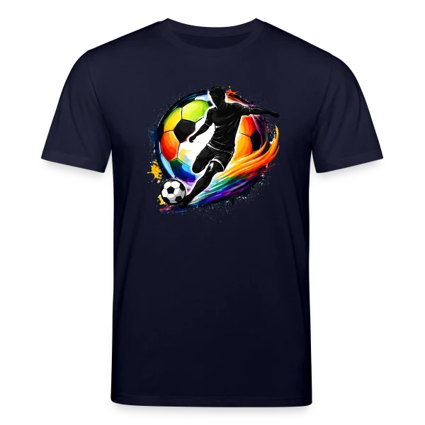 Maquette de T-shirt bio CREATOR Stanley/Stella Unisexe « Ballon de Football Design 5 » à personnaliser