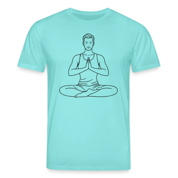 Maquette de Homme en Posture de Yoga à personnaliser