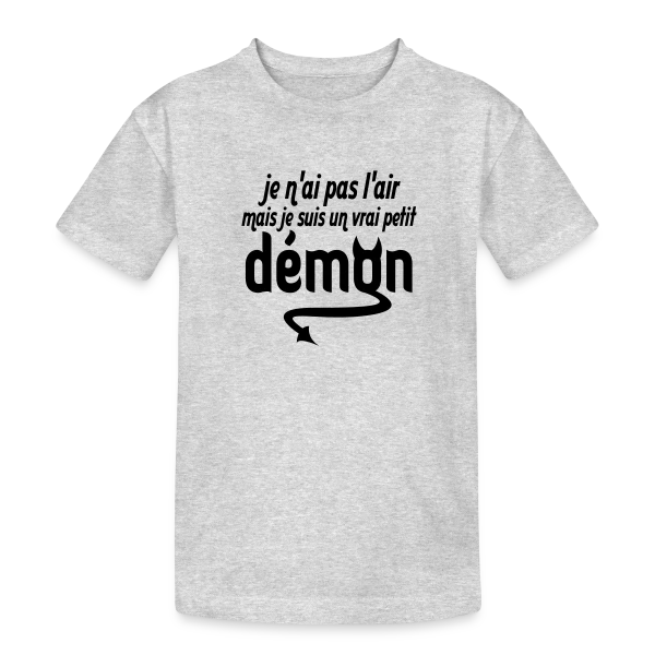 Petit Démon sur T-shirt coton épais ado