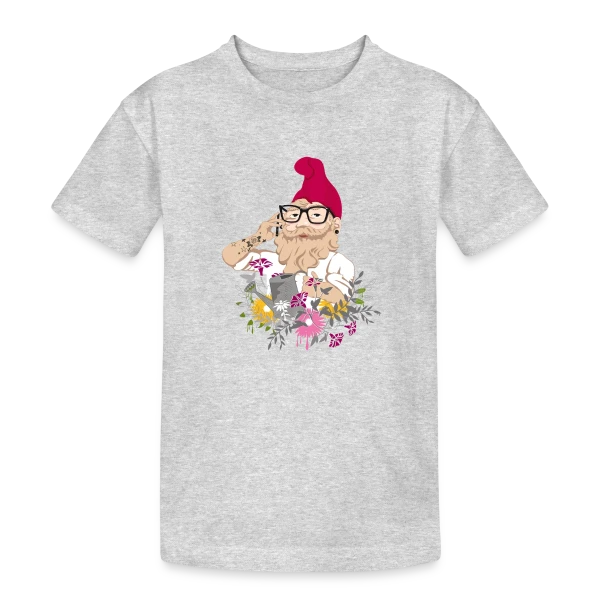 Jardinier Hipster sur T-shirt coton épais ado