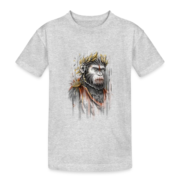 César l'Empereur Singe sur T-shirt coton épais ado