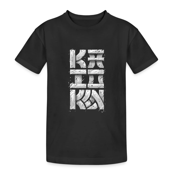 Kaioken : Explosion de Puissance Saiyan sur T-shirt coton épais ado