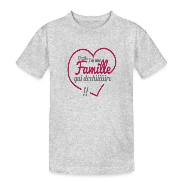 Famille qui Déchire – Unie et Géniale sur T-shirt coton épais ado