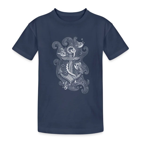 L'Ancre des Profondeurs sur T-shirt coton épais ado
