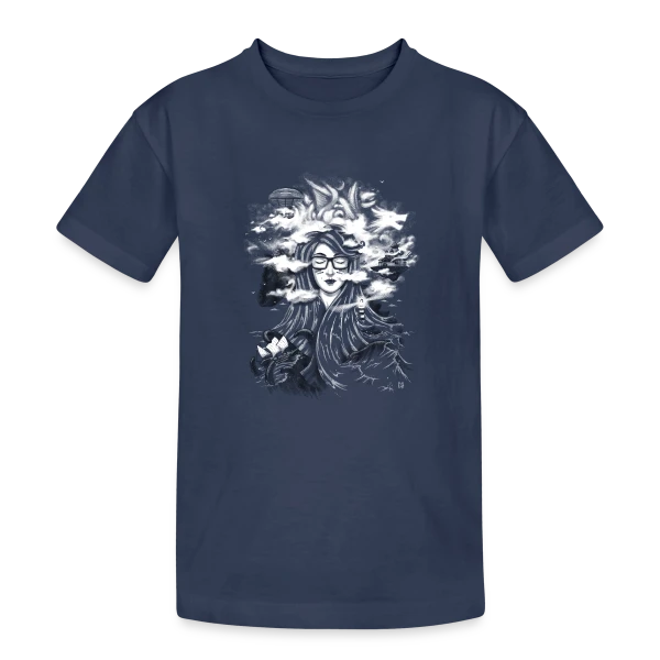 Monde Onirique sur T-shirt coton épais ado