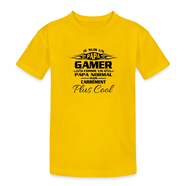 Gamer Pro Esport sur T-shirt coton épais ado