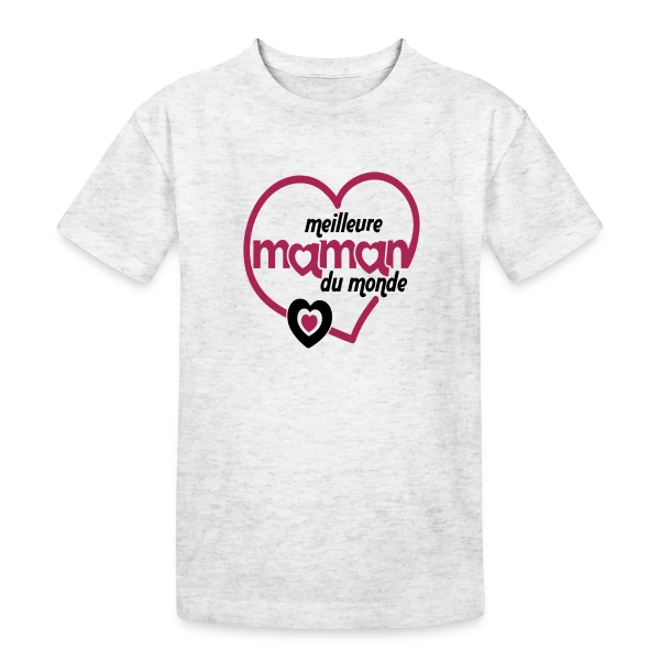 La Meilleure Maman du Monde sur T-shirt coton épais ado