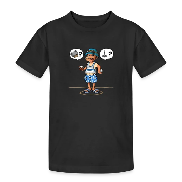 Passion Pétanque sur T-shirt coton épais ado