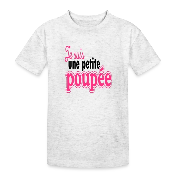 Ma Petite Poupée sur T-shirt coton épais ado