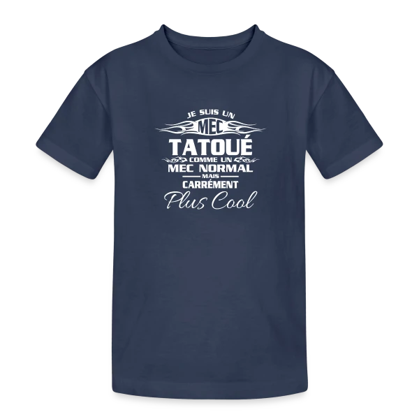 Tatouage Urbain Audacieux sur T-shirt coton épais ado