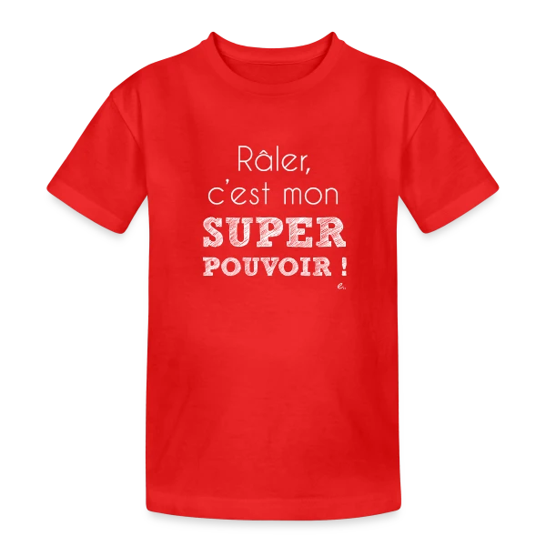 Mon Super Pouvoir : Révélez Votre Force Intérieure sur T-shirt coton épais ado