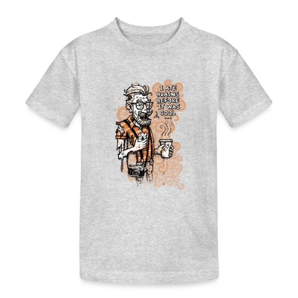 Hipster Zombie : Le Style Avant l'Heure sur T-shirt coton épais ado