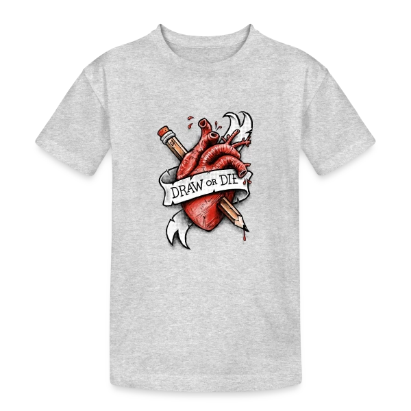 Dessine ou Meurs sur T-shirt coton épais ado
